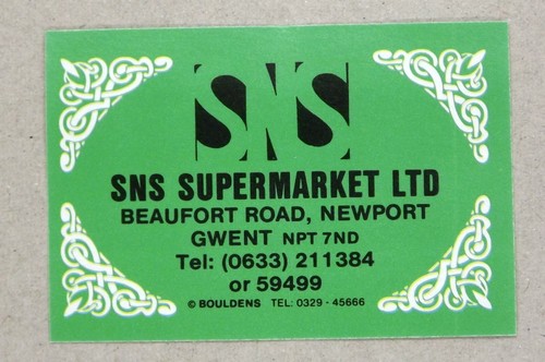 Matchbox label