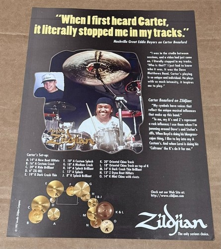 Zildjian cymbals carter - zildjian,