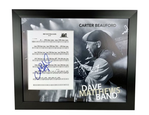 Carter beauford signed framed - carter,