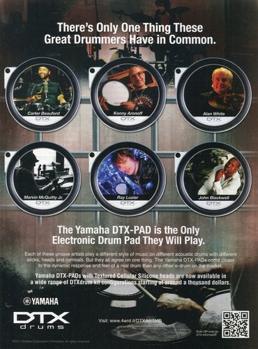2011 print yamaha dtx - ad, of