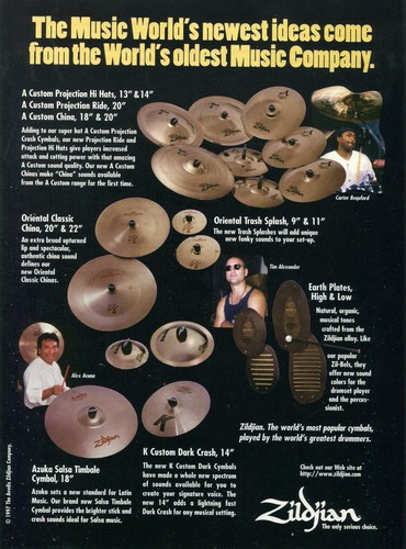 1997 print zildjian - 1997, of
