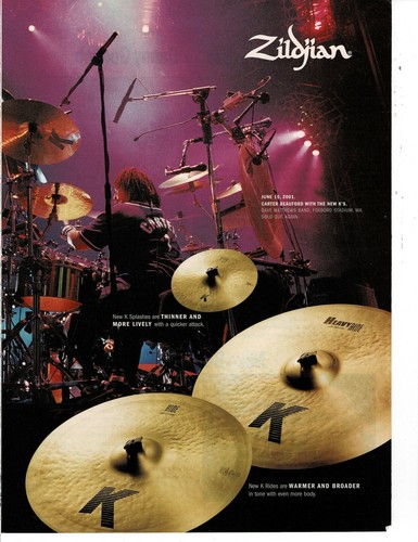 Zildjian cymbals carter - -,