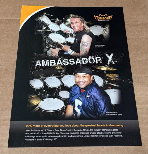 Remo drumheads nicko - drumheads, mcbrain